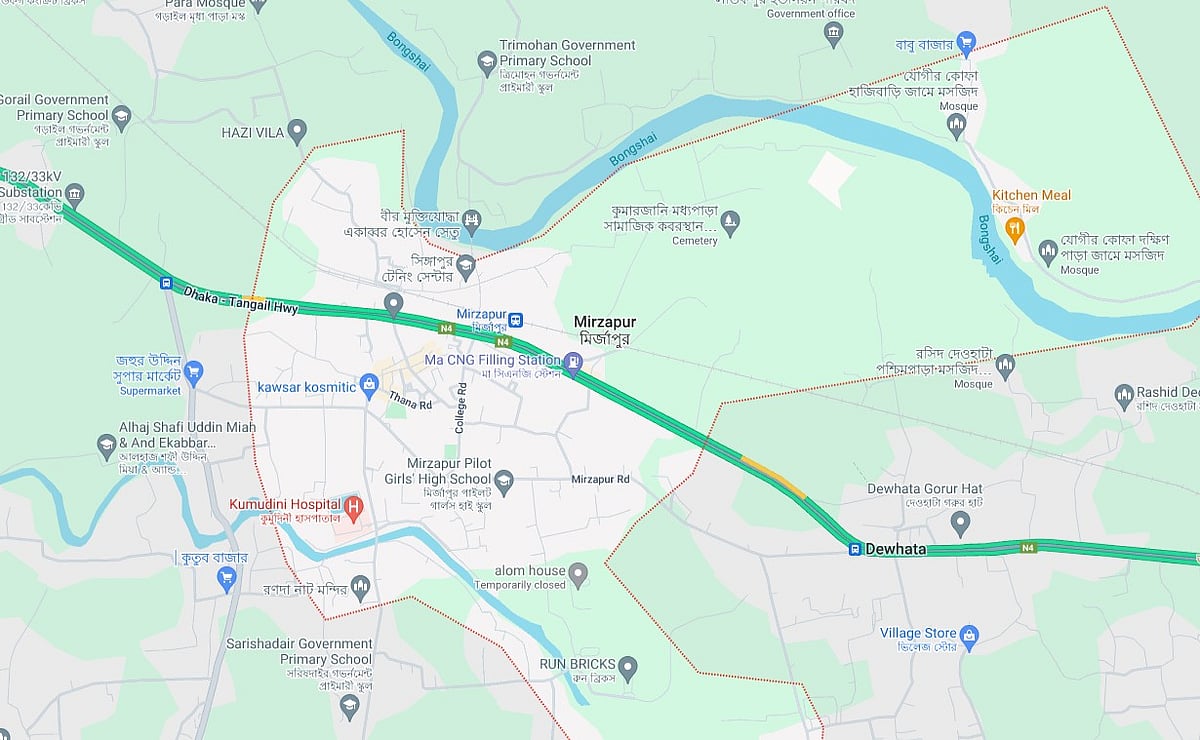 ছবি: গুগল ম্যাপ থেকে নেওয়া